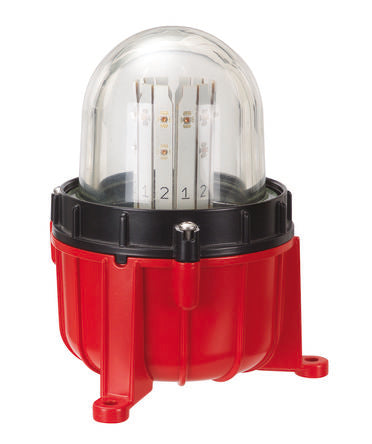 Werma 281 Series Red Continuous lighting Light Module, 230 V, Surface, LED Bulb [281.470.68]; 251-8267
