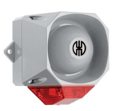 Werma 439 Series Red Sounder Beacon, 115 → 230 V, IP65, Wall Mount, 98dB at 1 Metre [439.110.68]; 251-8380