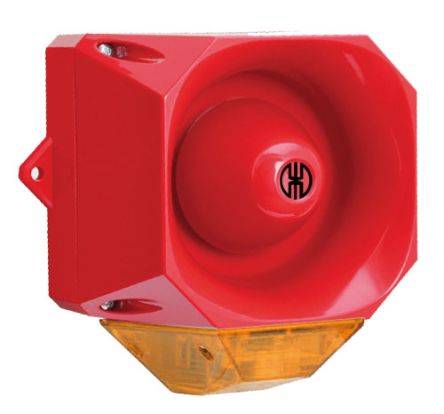 Werma 441 Series Red/Yellow Sounder Beacon, 230 V, IP65, Wall Mount, 98dB at 1 Metre [441.030.68]; 251-8386