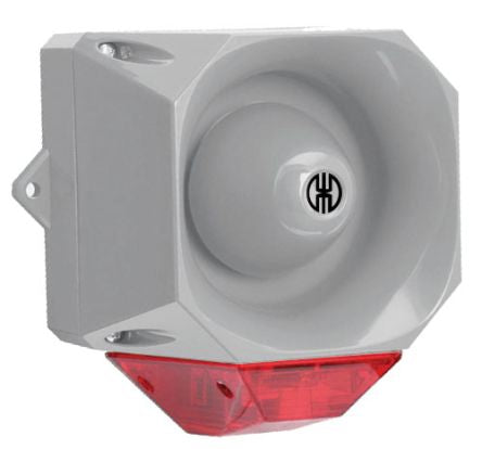 Werma 441 Series Red Sounder Beacon, 9 → 60 V, IP65, Wall Mount, 105dB at 1 Metre [441.110.55]; 251-8387
