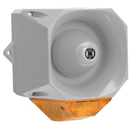 Werma 441 Series Yellow Sounder Beacon, 230 V, IP65, Wall Mount, 98dB at 1 Metre [441.130.68]; 251-8391