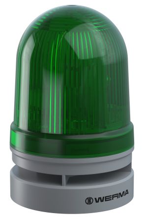 Werma 461 Series Green Sounder Beacon, 12 V, IP65, Wall Mount, 114dB at 1 Metre [461.220.70]; 251-8426