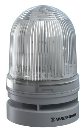 Werma 461 Series Clear Sounder Beacon, 115 → 230 V, IP65, Wall Mount, 98dB at 1 Metre [461.420.60]; 251-8427
