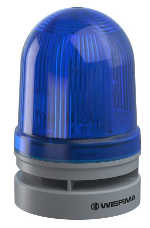 Werma 461 Series Blue Sounder Beacon, 115 → 230 V, IP65, Wall Mount, 98dB at 1 Metre [461.520.60]; 251-8429