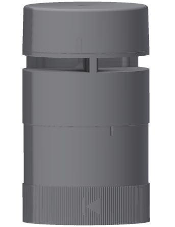 Werma KS40 Series Grey Siren unit, 24 V, AC/DC [635.720.75]; 251-8463