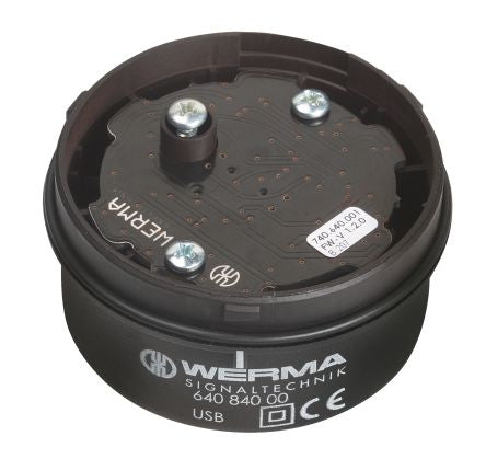 Werma KS71 Series Black Terminal Element, 5 V, DC, IP65 [640.840.00]; 251-8466