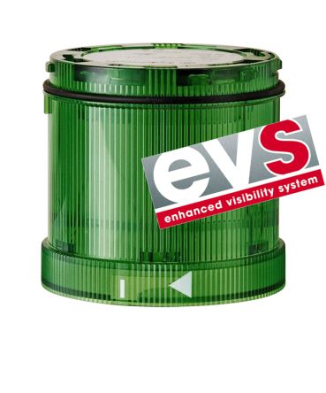 Werma KS71 Series Green EVS Effect Flashing Light Element, 24 V, LED Bulb, DC [644.240.55]; 251-8500