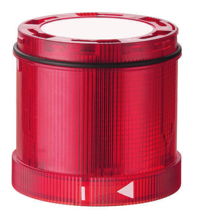 Werma KS72 Series Red EVS, Flashing Effect Flashing Light Element, 24 V, LED Bulb, DC, IP65 [647.120.55]; 251-8532