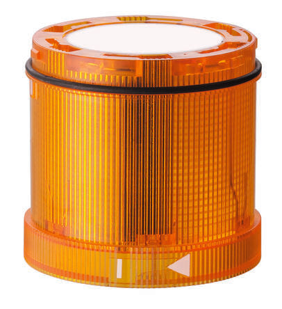 Werma KS72 Series Yellow EVS, Flashing Effect Flashing Light Element, 24 V, LED Bulb, DC [647.320.55]; 251-8538