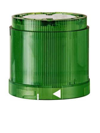 Werma KS70 Series Green Blinking Effect Flashing Light Element, 230 V, LED Bulb, AC [843.210.68]; 251-8772