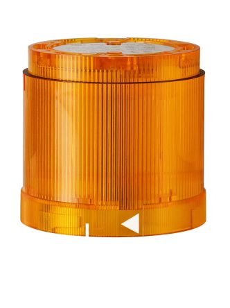 Werma KS70 Series Yellow Flashing Effect Flashing Light Element, 24 V, LED Bulb, DC [843.320.55]; 251-8778