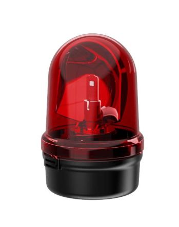 Werma 885 Series Red Rotating Beacon, 115 → 230 V, Base Mount, LED Bulb, IP65 [885.130.60]; 251-8882