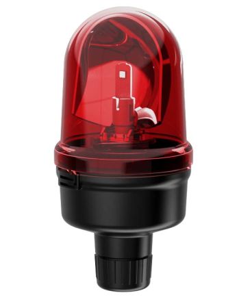 Werma 885 Series Red Rotating Beacon, 115 → 230 V, Base Mount, LED Bulb [885.140.60]; 251-8885