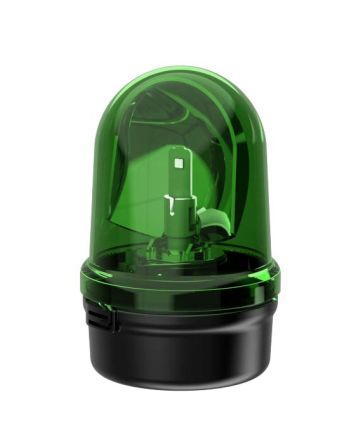 Werma 885 Series Green Rotating Beacon, 115 → 230 V, Base Mount, LED Bulb [885.230.60]; 251-8887