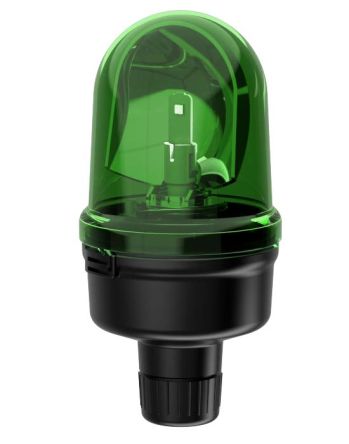 Werma 885 Series Green Rotating Beacon, 24 V, Base Mount, LED Bulb [885.240.75]; 251-8891