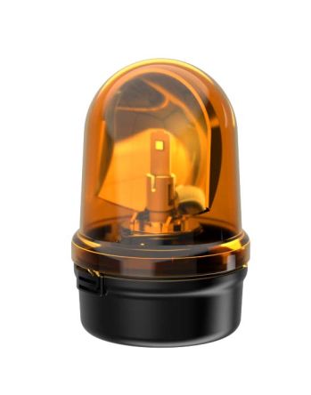 Werma 885 Series Yellow Rotating Beacon, 115 → 230 V, Base Mount, LED Bulb [885.330.60]; 251-8892