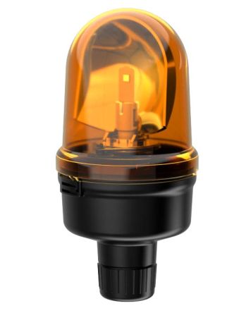 Werma 885 Series Yellow Rotating Beacon, 24 V, Base Mount, LED Bulb [885.340.75]; 251-8895