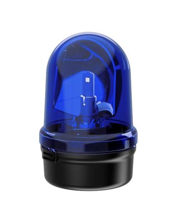 Werma 885 Series Blue Rotating Beacon, 24 V, Base Mount, LED Bulb [885.530.75]; 251-8897