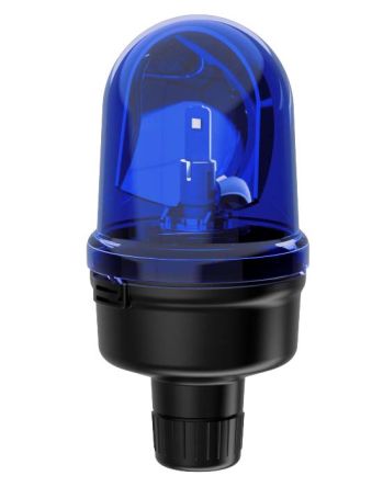 Werma 885 Series Blue Rotating Beacon, 24 V, Base Mount, LED Bulb [885.540.75]; 251-8899
