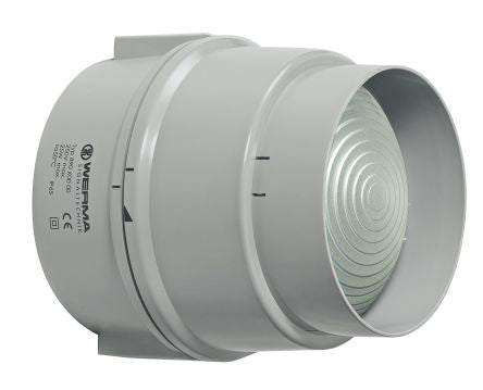 Werma 890 Series Clear Continuous lighting Beacon, 12 → 230 V, Base Mount/ Wall Mount, Filament Bulb [890.400.00]; 251-8902