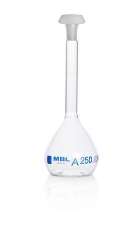 RS PRO 200ml Borosilicate Glass Narrow Neck Volumetric Flask [0]; 251-9416