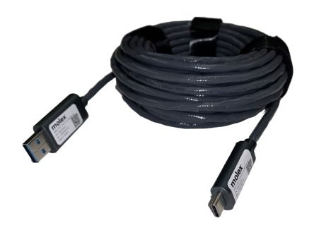 Molex USB 3.1, Male USB A to Male USB C, 10m [1064134410]; 251-9754