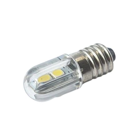 CML Innovative Technologies 2016 E10 LED Capsule Lamp 1 W(6W), 6000 → 6500K, White, Capsule shape [20163213]; 251-9826