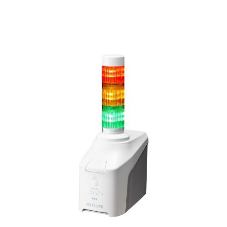 Patlite NHV4 Series Multicolour Voice Annunciator Signal Tower, 3 Lights, 42.5 → 57 V [NHV4-3DN-RYG]; 252-0084