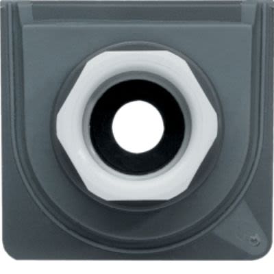 Hager Cubyko Series Light Grey Polypropylene Cable Gland, M20 Thread, IP55 [WNA693]; 252-0233