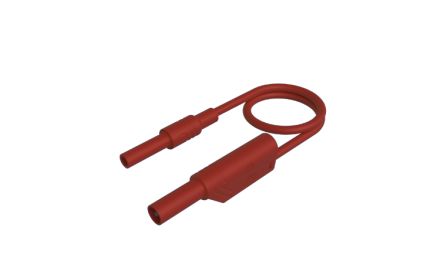 Hirschmann Test & Measurement Test lead, 32A, Red, 1m Lead Length [934042101]; 252-1332