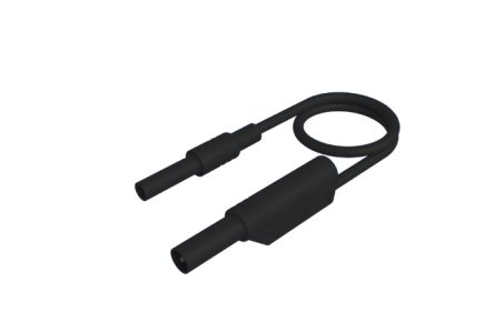 Hirschmann Test & Measurement Test lead, 32A, Black, 2m Lead Length [934043100]; 252-1352