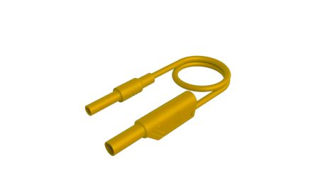 Hirschmann Test & Measurement Test lead, 32A, Yellow, 2m Lead Length [934043103]; 252-1360