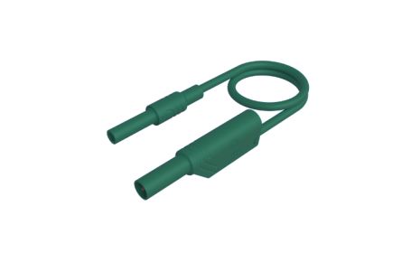 Hirschmann Test & Measurement Test lead, 32A, Green, 2m Lead Length [934043104]; 252-1362