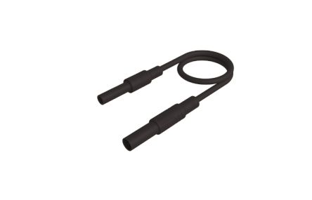 Hirschmann Test & Measurement Test lead, 32A, Black, 1m Lead Length [934046100]; 252-1392