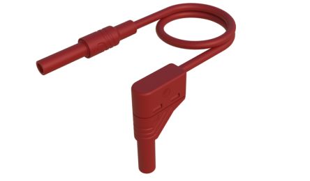 Hirschmann Test & Measurement 4 mm Test Probe Lead, 32A, Red, 1m Lead Length [934048101]; 252-1429