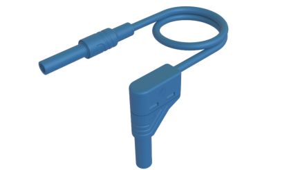 Hirschmann Test & Measurement 4 mm Test Probe Lead, 32A, Blue, 1m Lead Length [934048102]; 252-1431