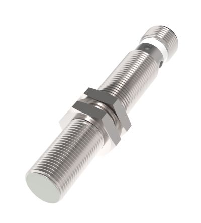 RS PRO Inductive Threaded Barrel Proximity Sensor, M12, 2 mm Detection, PNP NO, 10 → 30 V dc [0]; 252-2042