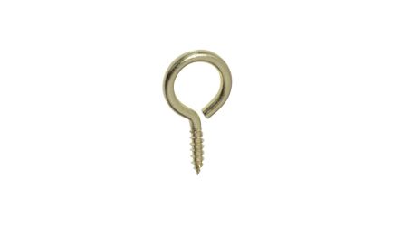 Yahata Neji Copper Alloy, Zinc Alloy, Screw Eye Hook, 5mm [Eye Hook NO.S]; 252-2080