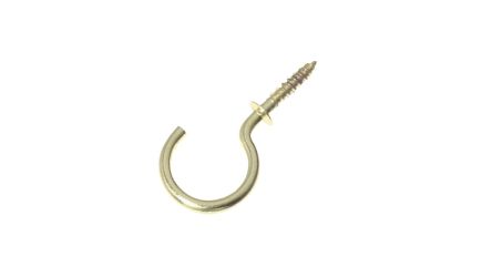 Yahata Neji Copper Alloy, Zinc Alloy, Screw J Hook, 35mm [J Hook 35mm]; 252-2089