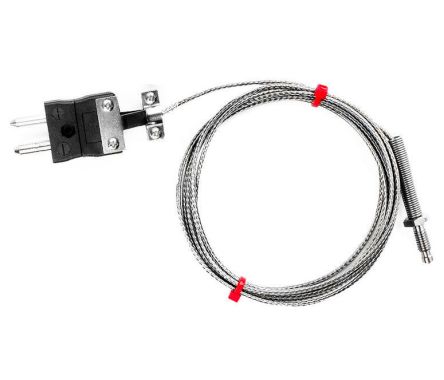 RS PRO Type J Nozzle Thermocouple 5m Length, M6 x 1mm Diameter → +350°C [0]; 252-2443