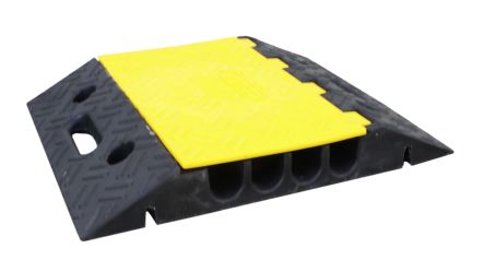 RS PRO 500mm Black/Yellow Cable Cover in Rubber, 35mm Inside dia. [0]; 252-2792