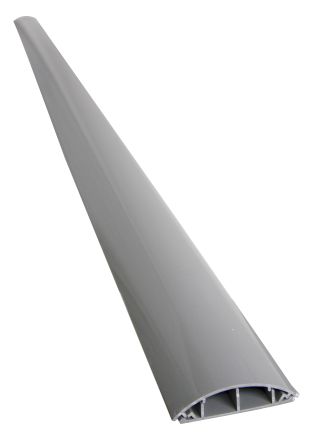 RS PRO 2m Grey Cable Cover in PVC, 17 x 10mm Inside dia. [0]; 252-2801
