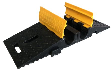 RS PRO 950mm Black/Yellow Cable Cover in Rubber, 110mm Inside dia. [0]; 252-2815