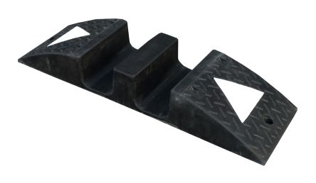 RS PRO 600mm Black/White Cable Cover in Rubber, 75 x 80mm Inside dia. [0]; 252-2818