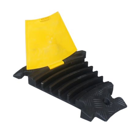 RS PRO 200mm Black/Yellow Cable Cover in Rubber, 34mm Inside dia. [0]; 252-2820