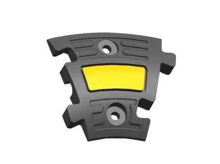 RS PRO 150mm Black/Yellow Cable Cover in Rubber, 20mm Inside dia. [0]; 252-2824