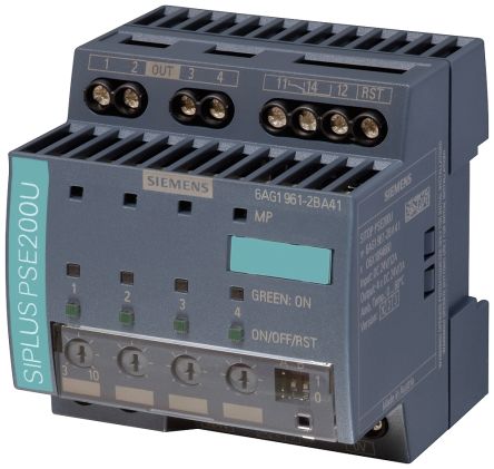 Siemens 6AG19 DC-DC Converter, 24V dc/ 10A Output, DIN Rail Mount [6AG19612BA417AA0]; 252-2867