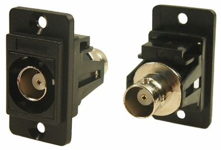RS PRO, Jack Panel Mount BNC Connector, 50Ω, Cable Termination, Straight Body [0]; 252-2991