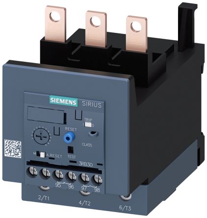Siemens 3RB Overload Relay 1NC/1NO, 50 A F.L.C, 4 A Contact Rating, 45 kW, 3P, SIRIUS [3RB30362UD0]; 252-3238