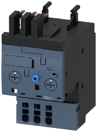 Siemens 3RB Overload Relay 1NC/1NO, 0.4 A F.L.C, 4 A Contact Rating, 0.18 kW, 3P, SIRIUS [3RB31234RE0]; 252-3262
